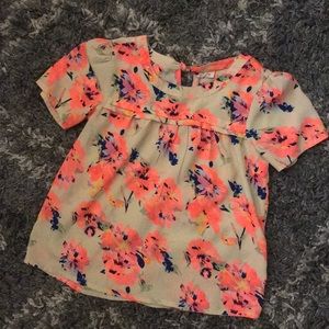 bright flowered shirt